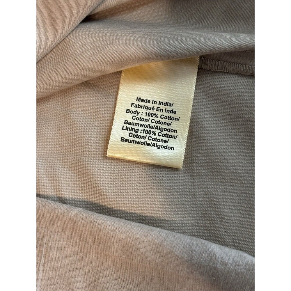 Anthropologie Porridge Halter Preppy Utility Midi Dress Sz Md Taupe - Picture 7 of 7